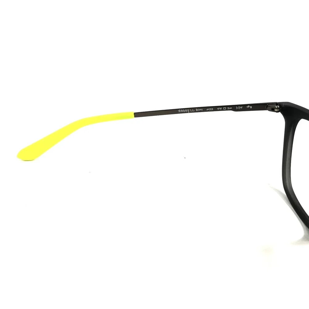 Dragon Eyeglasses Frames ZIGGY LL ION 022 Matte Dark Gray Square 55-20-145
